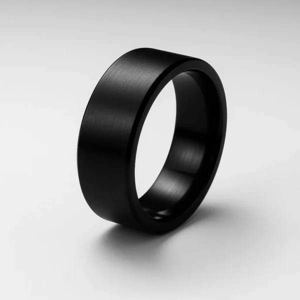 Memoring - Bague connectée noire mate