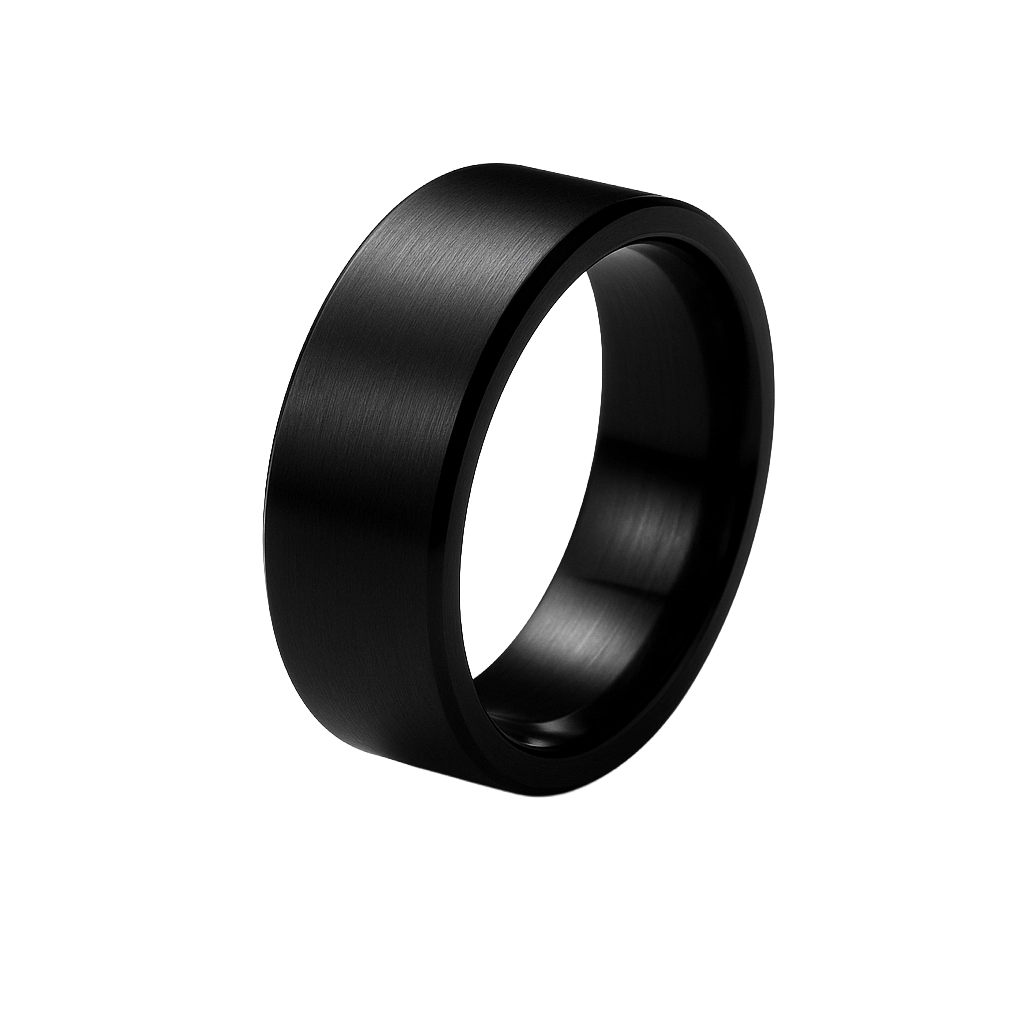 Memoring - Bague connectée noire mate