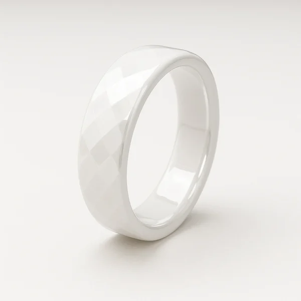 Memoring - Bague connectée blanche brillante