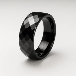 Memoring - Bague connectée noire brillante