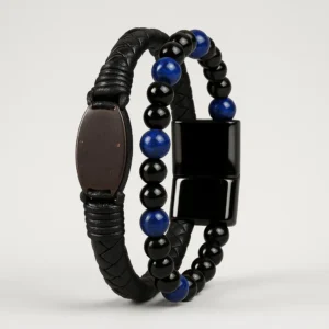 Memopulso — Le bracelet connecté en coco et cuir tressé