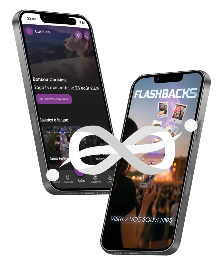 Visuel application Flashbacks